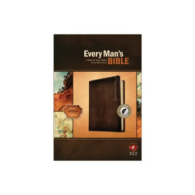 Every Mans Bible NLT, Deluxe Explorer Edition - (Leather Bound)