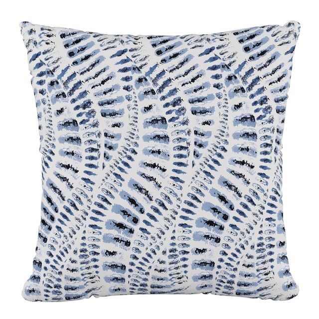 18x18 Polyester Pillow in Snake Skin Blue - Skyline Furniture