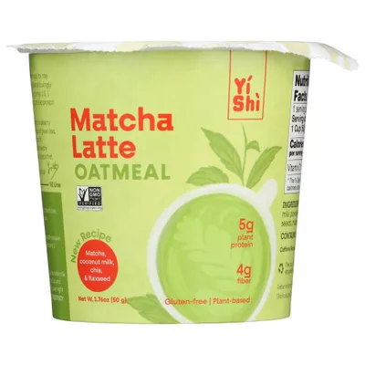 Yishi Matcha Latte Oatmeal Cup - 1.76oz