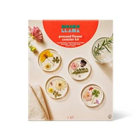 Pressed Flowers Resin Coaster DIY Art Kit - Mondo Llama