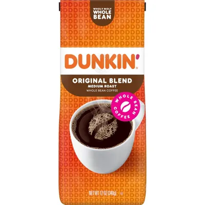 Dunkin Original Blend Whole Bean Medium Roast Coffee