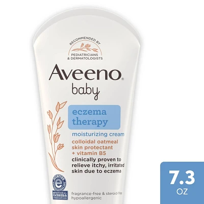 Aveeno Baby Eczema Therapy Moisturizing Cream for Dry, Itchy Skin -7.3oz