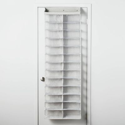 Over The Door 26 Shelf Mesh Shoe Organizer Light Gray - Brightroom