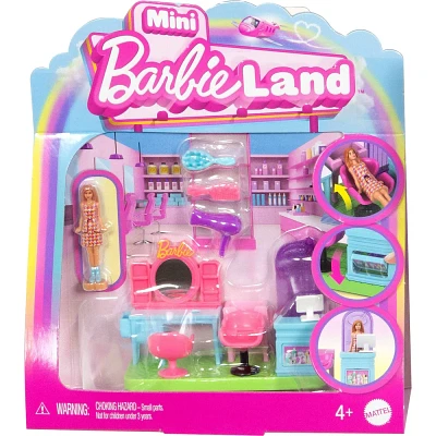 Barbie Mini BarbieLand Collectible Hair Salon Playset with 1.5 Doll