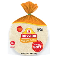 Mission gluten Free White Corn Tortillas - 25oz/30ct