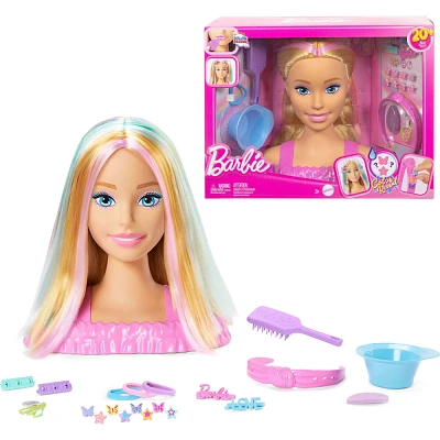 Barbie Doll Styling Head, Blonde Hair with 20+ Styling Accessories