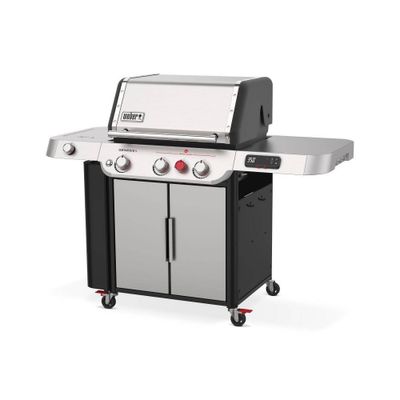 Weber 35600001 Stainless Steel Genesis Smart SX-335 LP Gas Grill: 3-Burner, Propane BBQ, Outdoor Cooking