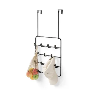 Estique Multi-Organizer Hook - Umbra: Wall-Mounted, -Door Design, 14