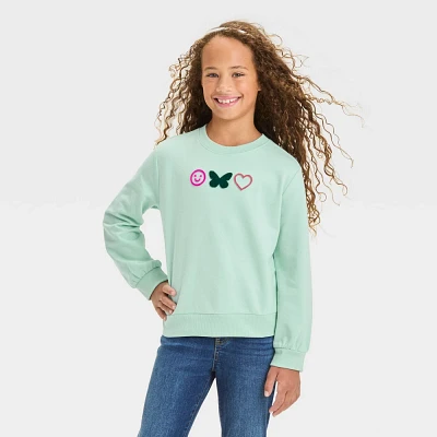 Girl French Terry Icon Pullover Sweater