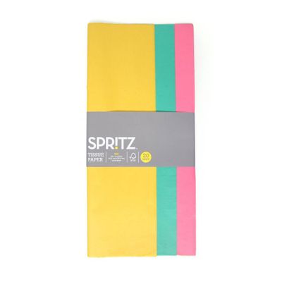 20ct Kids Birthday Solid Paper Tissues - Spritz: Multicolor Gift Packaging for All Occasions