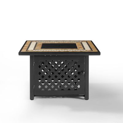 Tucson Square Fire Table Brown - Crosley