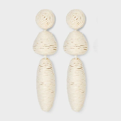 SUGARFIX by BaubleBar Threaded Statement Drop Earrings