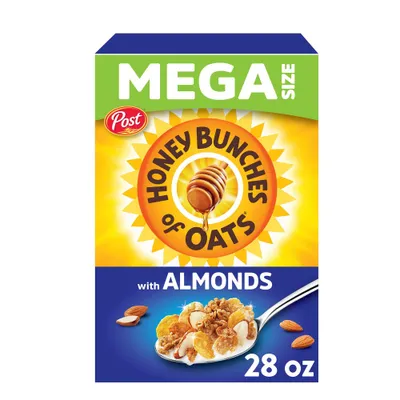 Honey Bunches of Oats with Almonds Breakfast Cereal - 28oz - Post