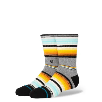 Stance Kids Multi Striped Crew Socks -  L