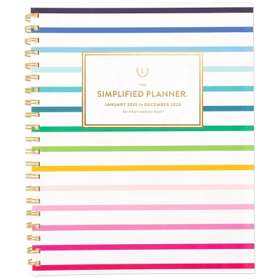 Emily Ley for At-A-Glance 2025 Weekly/Monthly Planner 11x9.25 Stripe