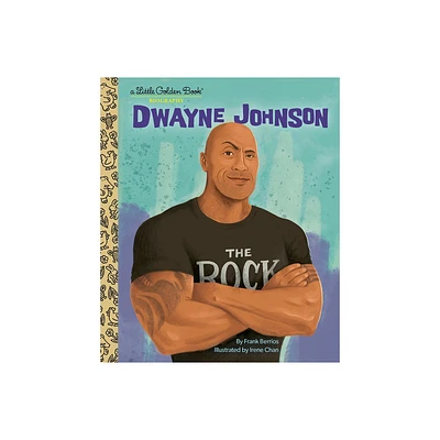 Dwayne Johnson: A Little Golden Book Biography - (Little Golden Book Biographies) by Frank Berrios (Hardcover)