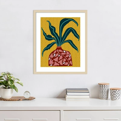 Amanti Art 21x25 Snappy Botanical III by Regina Moore Wood Framed Wall Art Print