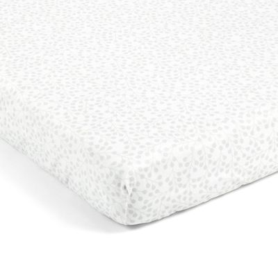 Lush Dcor Soft & Plush Fitted Crib Sheet Farmhouse Leaf Branch