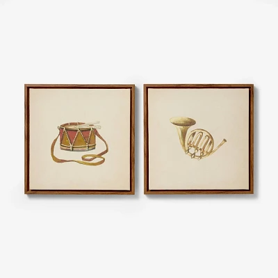 (Set of 2) 12x12 Instruments Wall Art Set - Threshold designed with Studio McGee