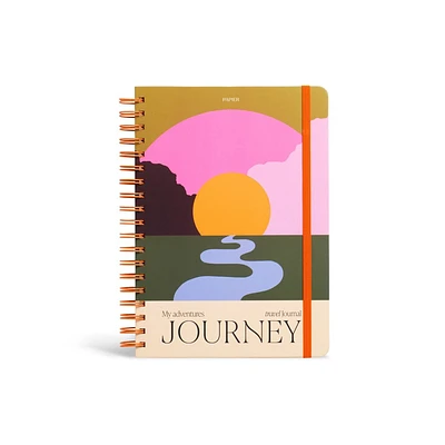 Papier 150pg Guided Notebook 9.84x7.48 Travel Journal The Sunset