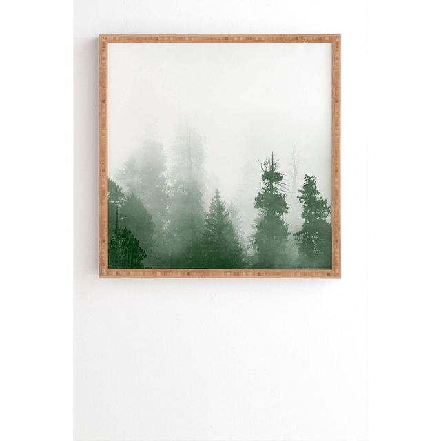 Nature Magick Forest Adventure Bamboo Framed Wall Art Green