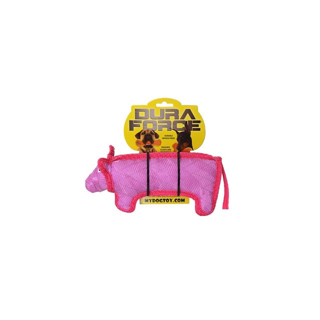 DuraForce Pig Dog Toy - Pink - S