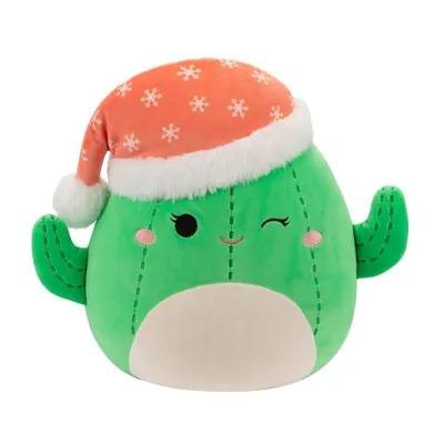 Squishmallows 12 Maritza Cactus with Santa hat Medium Plush