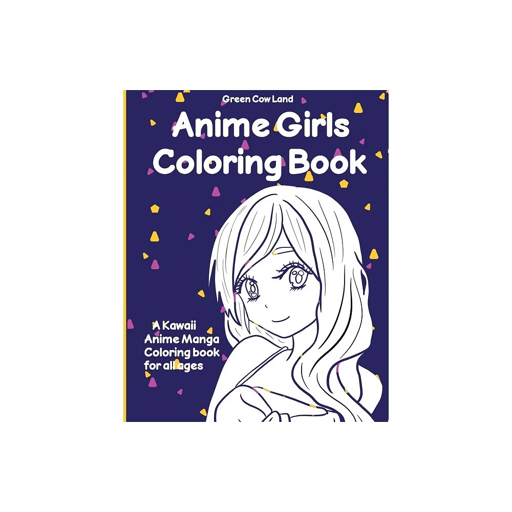 Anime Girls Coloring Book - (Paperback)