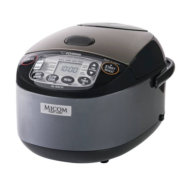 Zojirushi 5.5 Cup Umami Micom Rice Cooker & Warmer Metallic Black - NL-GAC10BM: 13 Settings, Automatic Keep Warm