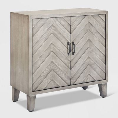 Friedman Bar Cabinet with Wine Storage Gray - Finch