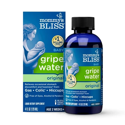 Mommys Bliss Gripe Water for Babies with Gas, Colic or Stomach Discomfort - 4 fl oz