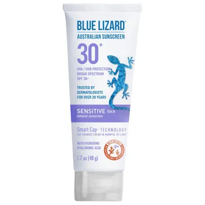 Blue Lizard Sensitive Face Mineral Sunscreen Lotion - SPF 30+ - 1.7 oz