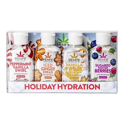 Hempz Mini Body Lotion - Holiday Hydraton Giftset -4pk