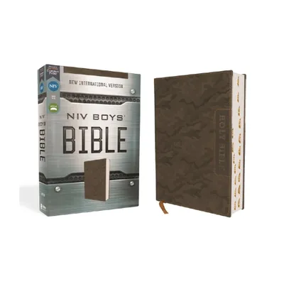 Niv, Boys Bible, Leathersoft, Brown Camo, Thumb Indexed Tabs, Comfort Print - by Zondervan (Leather Bound)