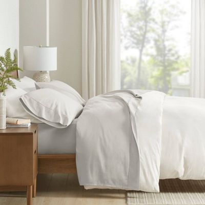 Full 300 Thread Count Cotton Sheet Set Gray