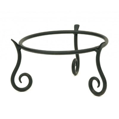 Versatile Iron Stand Black - Achla Designs: Wrought Iron, Birdbath Holder, No Assembly Required