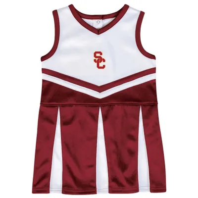 NCAA USC Trojans Girls Short Sleeve Toddler Cheer Dress Set