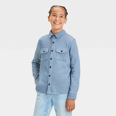 Boys Knit Shirt Jacket