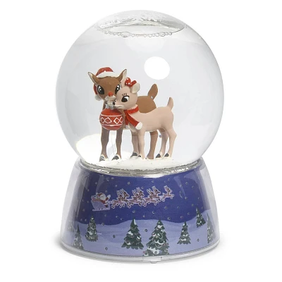 Rudolph the Red-Nosed Reindeer LED Musical Christmas Decorative Globe Blue