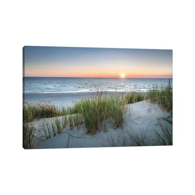 Sunset on The Dune Beach by Jan Becke Unframed Wall Canvas