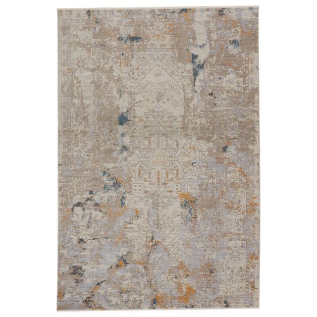 Hammon Abstract Area Rug Gray/Gold