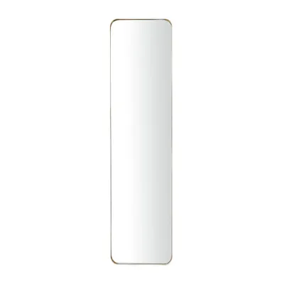 Olivia & May Metal Rectangle Wall Mirror with Thin Frame  : Contemporary Style, Wall Mount, 47.5 H