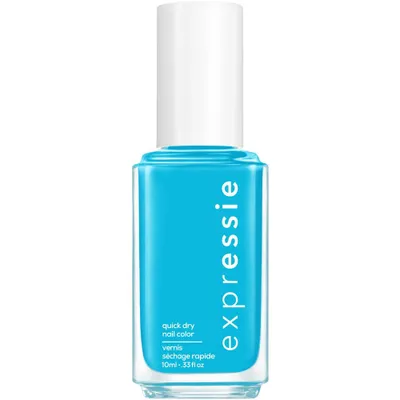 essie expressie quickdry nail polish, vegan,Word On The Street, blue, Word On The Street - 0.33 fl oz