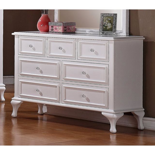 Isabella Youth 7 Drawer Dresser White - Picket House Furnishings