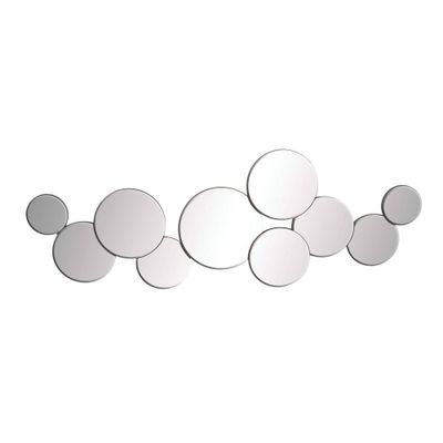 Glass Bubble Cluster Wall Mirror Silver - Olivia & May