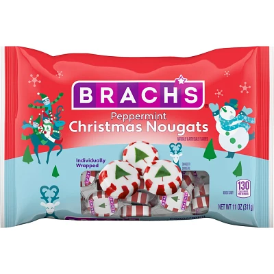 Brachs Christmas Peppermint Nougats - 11oz