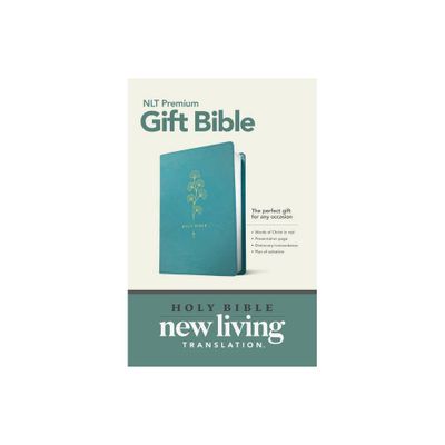 Premium Gift Bible NLT (Red Letter, Leatherlike, Teal) - (Leather Bound)