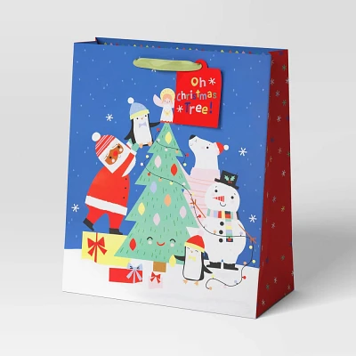 Christmas Characters Super Jumbo Gift Bag Blue - Wondershop