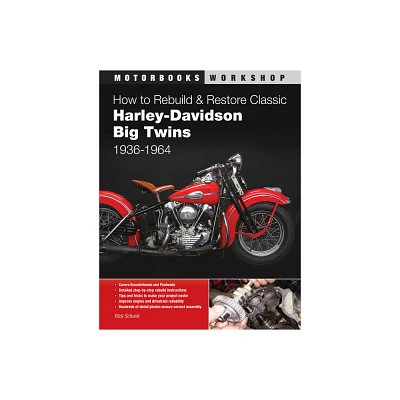 How to Rebuild & Restore Classic Harley-Davidson Big Twins, 1936-1964 - (Motorbooks Workshop) by Rick Schunk (Paperback)