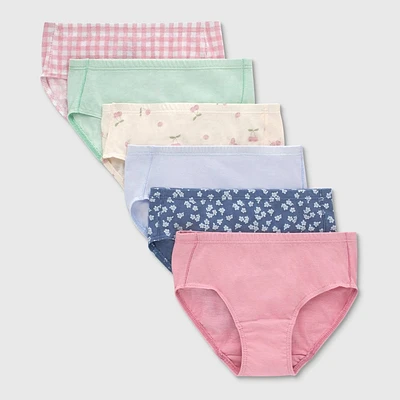 Hanes Toddler Girls 6pk Organic Cotton Briefs